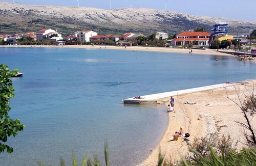 Pag Apartment | Studio flat with balcony and sea view Pag (AS-6383-a)