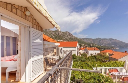 Brasina Apartment | Studio flat with balcony and sea view Mlini, Dubrovnik (AS-23441-c)