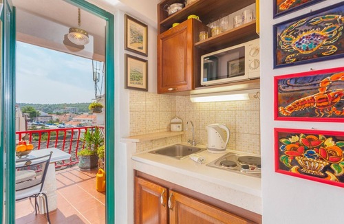 Makarska Old Town Apartment | Studio flat with terrace Makarska (AS-11063-b)
