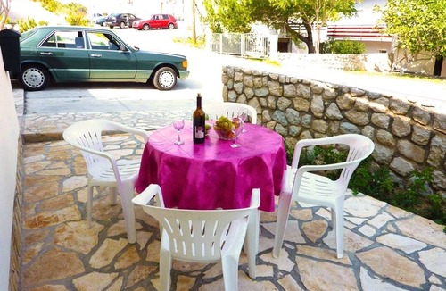 Pag Apartment | Studio flat with terrace and sea view Pag (AS-21220-a)