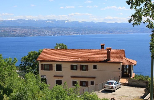 Liganj Apartment | Studio flat with terrace and sea view Liganj, Opatija (AS-2337-a)