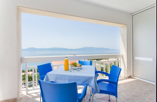 Podaca Apartment | Studio flat with terrace and sea view Podaca, Makarska (AS-6736-a)