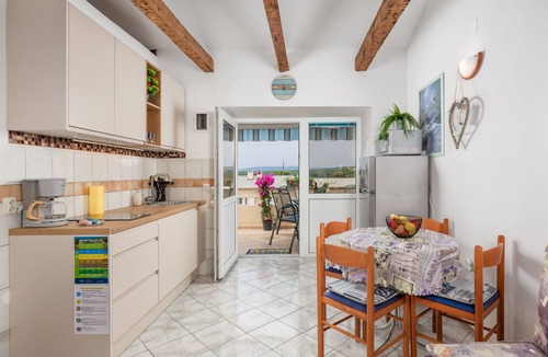 Punat Apartment | Studio flat with terrace and sea view Punat, Krk (AS-15451-a)