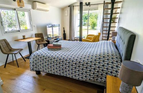 Villeneuve-Tolosane Apartment | Studio indépendant et climatisé, au calme, avec parking privé et grand jardin, proche de Toulouse