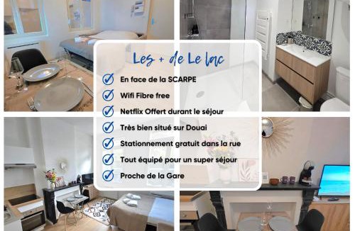Douai Apartment | Studio le Lac - Netflix Wifi Parking Gare - Douai