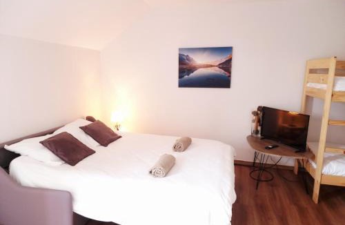 La Feclaz Apartment | Studio Le Panoramic les Balcons d'Aix