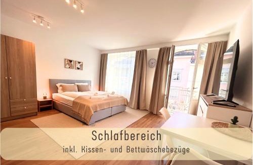 St. Gallen Apartment | Studio mit Balkon in der Altstadt von Sankt Gallen