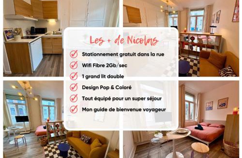 Arras Apartment | Studio Pop pour 2 Pers Stationnement Gratuit