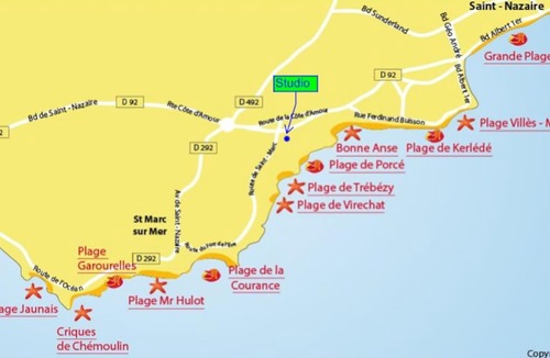 Saint-Marc-sur-Mer Apartment | Studio proche mer près de Saint Marc