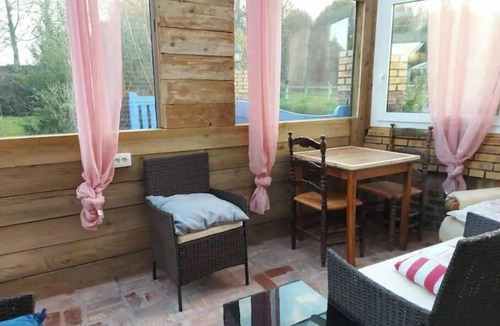 Crasville-la-Mallet Apartment | Studio veranda