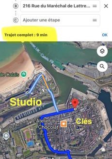 Port Apartment | Studio vue sur mer classé 3 étoiles, Calais