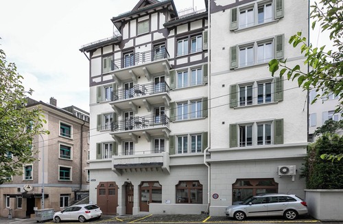 St. Gallen Apartment | Studio Waaghaus with Parking lot and Balcony