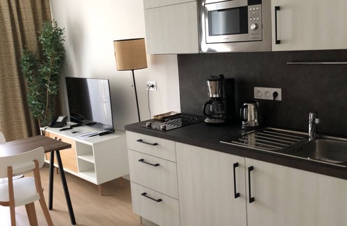 Gleize Apartment | Studio with bathroom and terrace