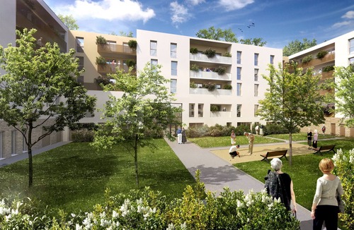 Gleize Apartment | Studio with bathroom and terrace