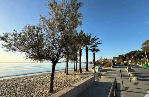 Le Lavandou Apartment | Studio with sea-view terrace.