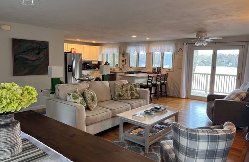 East Falmouth House | Stunning 4-bedroom Private Fresh Water Beach Front