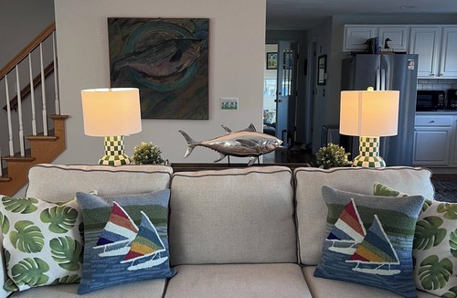 East Falmouth House | Stunning 4-bedroom Private Fresh Water Beach Front