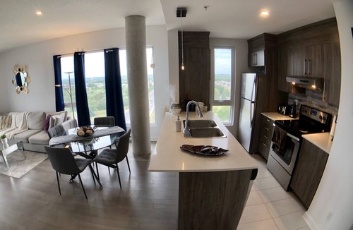 Ahuntsic-Cartierville Condo | Stunning PENTHOUSE Top Floor 2 Bedrooms with breath taking view over Montreal/Laval