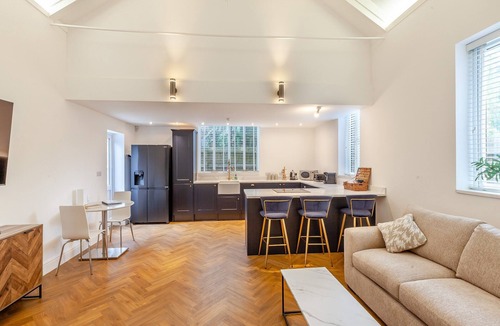 Dunmow Cottage | Stunning converted chapel with a spacious living area.