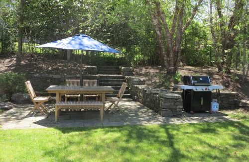 West of Town House | Stunning home- heated pool, spa, firepit, privte acre, walk or free bus to town