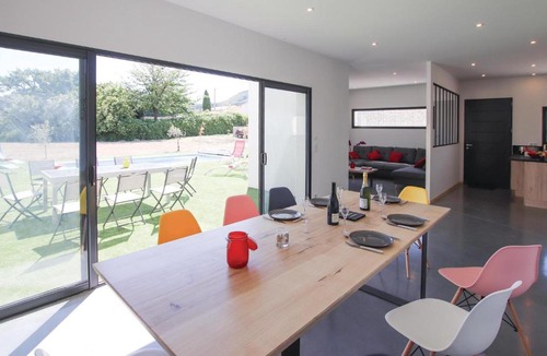 Portes-en-Valdaine House | Stunning home in Portes en Valdaine with 4 Bedrooms, Private swimming pool and Outdoor swimming pool