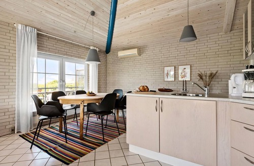 Skødshoved Strand House | Stunning home in Knebel with kitchen