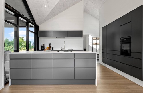 Saksild Strand House | Stunning home in Odder with sauna