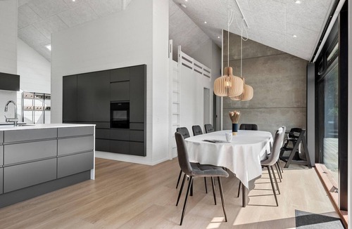 Saksild Strand House | Stunning home in Odder with sauna