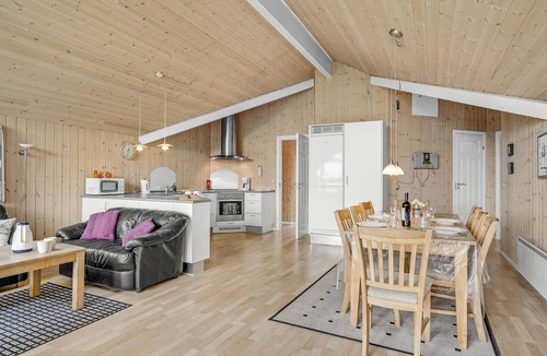 Skaven Strand House | Stunning home in Tarm with sauna