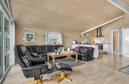 Skaven Strand House | Stunning home in Tarm with sauna