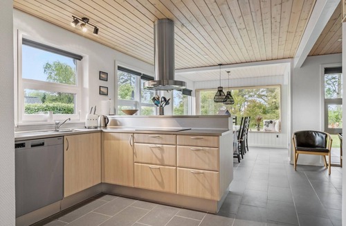 Skaven Strand House | Stunning home in Tarm with sauna