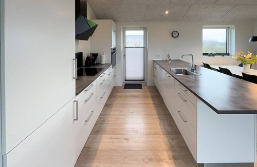 Skaven Strand House | Stunning home in Tarm with lake view