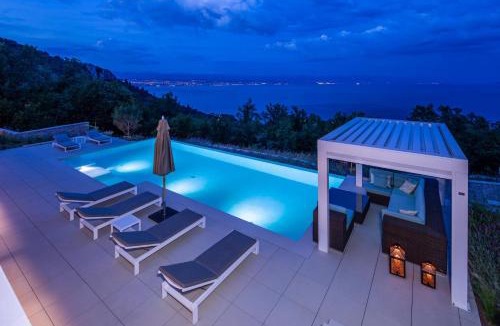 Medveja Villa | Stunning Kvarner Villa 5 Bedrooms Villa Aura Caesar Stunning Sea Views