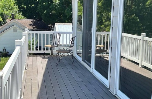 Allegan House | Stunning Lake Views with Balcony - with lake access