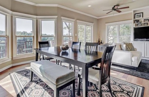 Volente Cabin | STUNNING Lakefront Cabin with HUGE outdoor patio