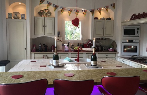 Sardan Villa | Stunning Mediterranean Villa with Waterfall Swimming pool a large garden.