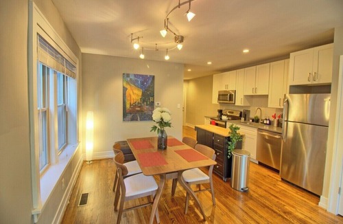 St. Louis Apartment | Stunning Minimalist Gem | Fenced Backyard + W/D