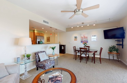 Central Beach Condo | Stunning ocean-facing condo with intercoastal views & balcony -1 block to beach