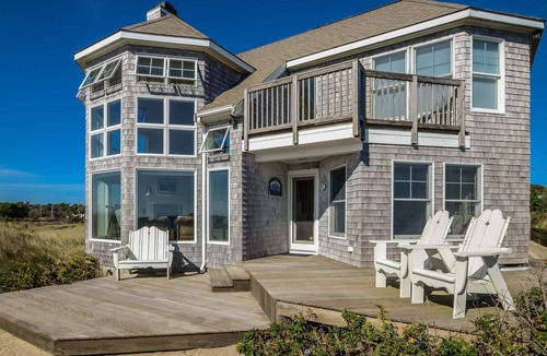 Dennis Port House | Stunning Oceanfront Home With Amazing Views ~ Private Beach! Ocean Beach Vista!