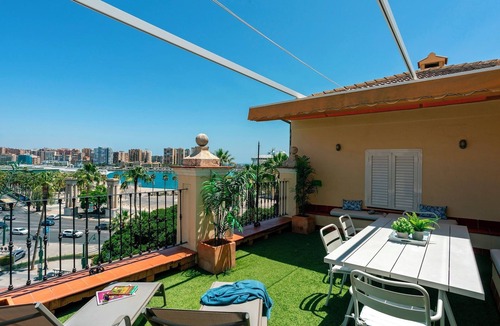 Ensanche Centro Apartment | Stunning Penthouse with Large Private Terrace. Plaza Marina