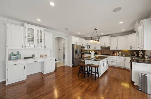 Overland Park House | Stunning private villa pond, theater