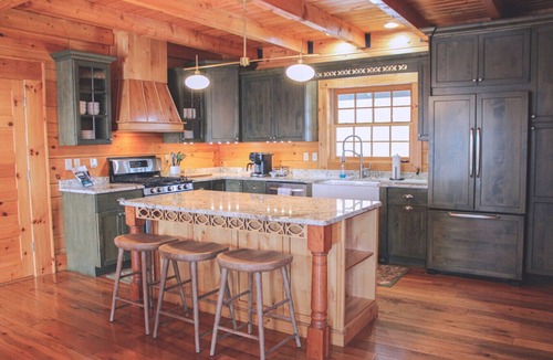 Asbury House | Stunning Property with Sunset Views, 40 ft Deck, and 2 Kitchen Family Areas