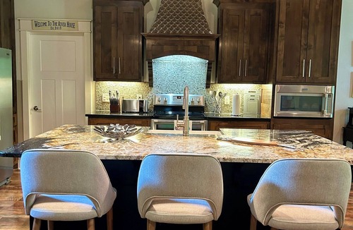 Wilburn House | Stunning Riverfront Home Near Cow Shoals with Dock on the Little Red River!