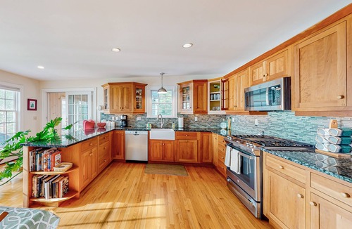 Westport House | Stunning riverfront gem with private dock, gourmet kitchen, and firepit