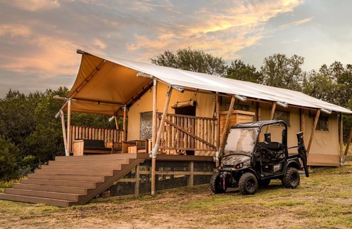 San Saba House | Stunning Safari Tent with Great Sights in San Saba, Texas