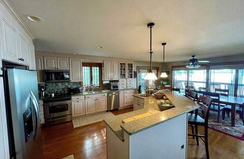 Paupack House | Stunning Spinnler Point Lakefront. Panoramic views and dock. Sleeps 10