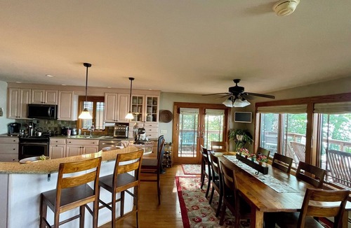 Paupack House | Stunning Spinnler Point Lakefront. Panoramic views and dock. Sleeps 10