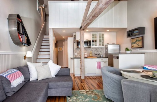 Charlevoix Condo | Stunning View BoatHouse Lake Charlevoix: Pool/Town