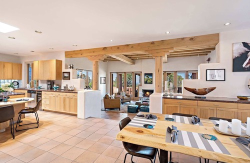 Santa Fe House | Stunning Views, Four Fireplaces, Hot Tub