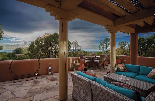 Santa Fe House | Stunning Views, Four Fireplaces, Hot Tub